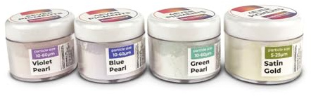 4 pigmenti in polvere per effetti satinati e di qualità SATIN POWER SET