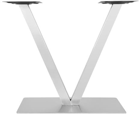 Fliuyr V Form Design Tischgestell, 200kg Tragfähigkeit Edelstahl Tischbeine, Tischfuß V-förmiges Tischfuß Tischuntergestell Bistrotisch Tischgestell für Couchtische, Esstische (70 * 40 * 70cm)