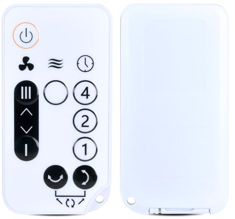 TCNOUMT Ventilateur de table de rechange pour ventilateur de table Woozoo PCF-SC15T silencieux et portable - Blanc - 5 vitesses - Télécommande