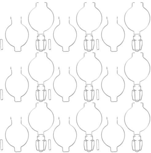 Amosfun 10 cierres de acero inoxidable sellados para tarros herméticos y seguros, fáciles de usar para recipientes de cristal, ideales para aplicaciones interiores y exteriores