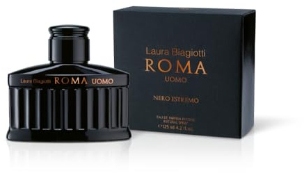 Laura Biagiotti Roma Uomo Nero Estremo 125 ml, Eau de Parfum Intense