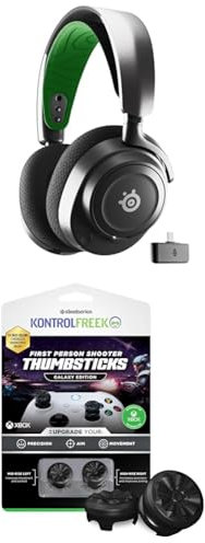 SteelSeries Arctis Nova 7X Wireless Xbox Series X/S Gaming Headset - Neodymium Magnetic Drivers - 38H Battery + KontrolFreek FPS Freek Galaxy Black for Xbox Controller - Performance Thumbsticks