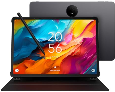 TCL NXTPAPER 14 Android Tablet, 14.3 Paper-Like Display Drawing Pad, Digital Notebook & Musician Tablet with 4096-Level Stylus & Flip Case, 8+8GB RAM, 256GB Storage, 10000mAh, Multi-Window, Gray