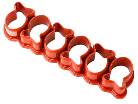 Fafeims Mini Goldfish Cracker Cutter - Mångsidig och Unik - Enkel Extraktion Av Fiskformade Delikatesser Som Lämpar Sig för de Flesta Scenarier 1 Stycke (Orange)