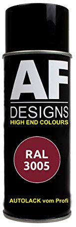Alex Flittner Designs RAL Lackspray Autolack Sprühdose Spraydose RAL3005 WEINROT glänzend