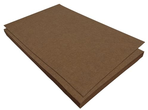 Jtnohx Feutrine, Tissu de Feutre 11 Pièces, Feutrine Loisir Creatif 17.78×28.7cm, Feuille de Feutre pour Couture (Marron foncé)
