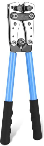 Crimpadora de cables de 16 mm2, terminales de cable, alicates 10 – 1/0, terminales de cable 16 Mm2, crimpadora 6/10/16/25/35/50 Mm²