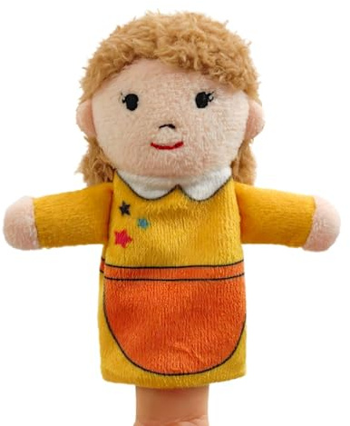 Finger Family Puppets, Finger Family Puppets plyschfigurer, interaktiv | Nursery Puppets för hemmaskolefester, förskolelärande, sagostund för dagis, låtsaslek, dagislek