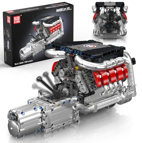Mould King 10203 Kit da Costruzione Motore V8