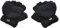 Pjeghbvop Winter-Strickhandschuhe für Kinder, Voll-/Halbfinger-Handschuhe, dick, Outdoor-Skihandschuhe, Fleece, einfarbige Handschuhe