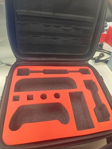 Reddening Switch 2 Case, Switch 2 Carry Case with Storage for Console, Dock, Pro Controller, HDMI Cable & 14 Game Cartridges, Travel-Friendly, Compact Design