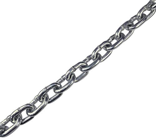 AERZETIX - Catena di sospensione metallica per carico - lunghezza 3m - Ø del collegamento 6mm - catena in acciaio saldata - catena ad anello - C47028