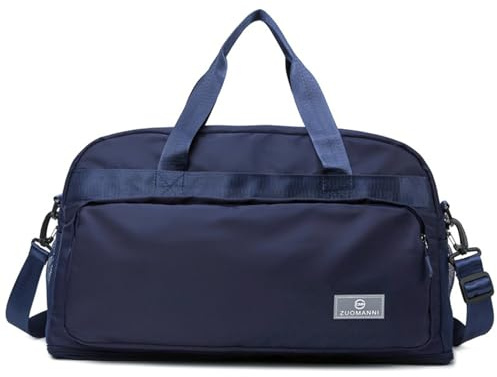 Vllcsla Bolsa de Gimnasio Deporte Mujer Grande, Expandible 37,7 L a 50,7 L, con Bolsillo Húmedo, Bolsa de Viaje Deportiva de Fin de Semana con Correas, Bolso Weekend Equipaje de Mano Ligera