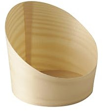 PAPSTAR 250 vasos para aperitivos, madera pura, diámetro de 8,2 cm y 8,5 cm
