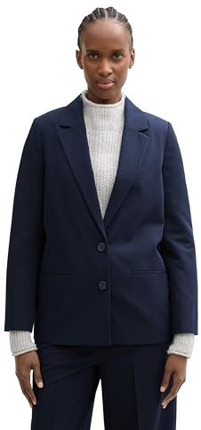 TOM TAILOR Denim 1045576 Blazer, 10668-sky Captain Blue, L Femmes