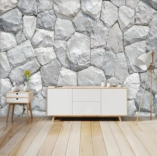 Foto Personalizada Retro 3D Imitación Piedra Grande Ladrillo Papel Tapiz Dormitorio Sala De Estar Mural Mural,350cmX245cm