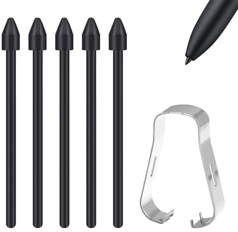 5pcs S Pen Ersatzspitzen für Samsung S Pen, Ersatz Touch Stylus Tips mit Pinzettenwerkzeug, Kompatibel mit Galaxy Tab S6 Lite/S7+/S7 FE/S9/S9 FE+/S8 Ultra/S23 Ultra/Note 10/Note 20 Ultra