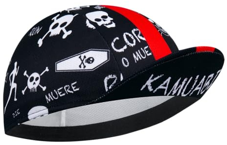 Corsehild Cycling Cap with Sun Visor, Lightweight Polyester Bike Hat for Men & Women, Breathable Under Helmet Design for Road Biking & Outdoor Sports