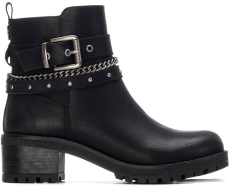 REFRESH - Botín Mujer Negro - Calzado Cómodo y Versátil - Moda casual - Modelo 17291803 (Talla 37)