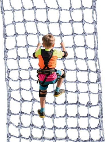 KDSD8FFF 100 X 200 cm Großes Polyamid-Kletternetz Für Kinder | Robustes Spielnetz Für Draußen – Perfekt Für Abenteuer Im Garten Und Hindernislauf-Training