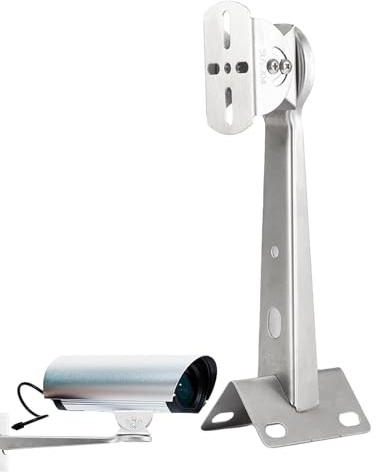 Para Cámara Seguridad, De Acero Inoxidable Para Pared Y Techo, De Montaje Interior/Exterior Con Poste Ajustable Para Sistemas De Seguridad Doméstica