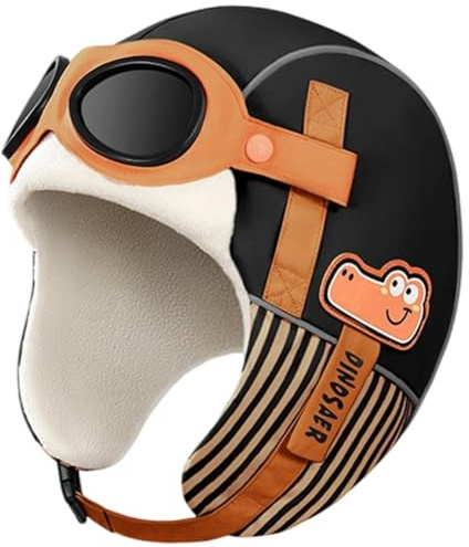 Ppmter Bonito Gorro De Aviador para Niños, Cálido Gorro De Invierno, Vintage, con Orejeras Y Gafas Protectoras.