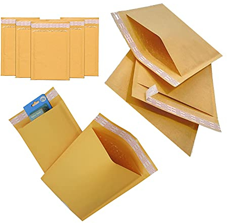 100 x Gold Bubble Lined Small A7 90x145mm Quality Padded Envelopes STG 1