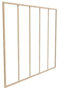 Vente-unique - Verrière Atelier en Aluminium thermolaqué - 180x130 cm - Naturel Clair - Bayview