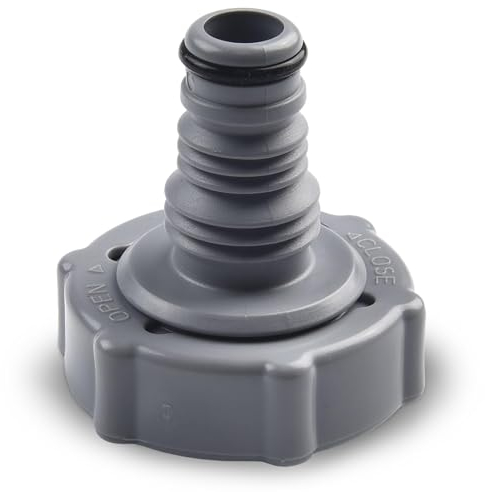 P6H1419 Drain Valve, 32 mm Drainage Adapter for Drain, Swimming Pool Hose Adapter Hose Replacement Plug, Pipe Drain Valve Connection for Swimming Pool Maintenance