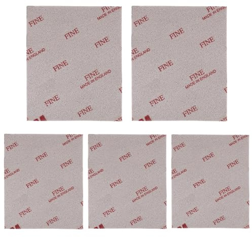 Mjuka dynor gjorda av, slipsvamp, våt och torr polering, tvättbar, återanvändbar, finkornig, snabbklippt kornstorlek (5 st 02604 softpads, 1 000 finkorn)