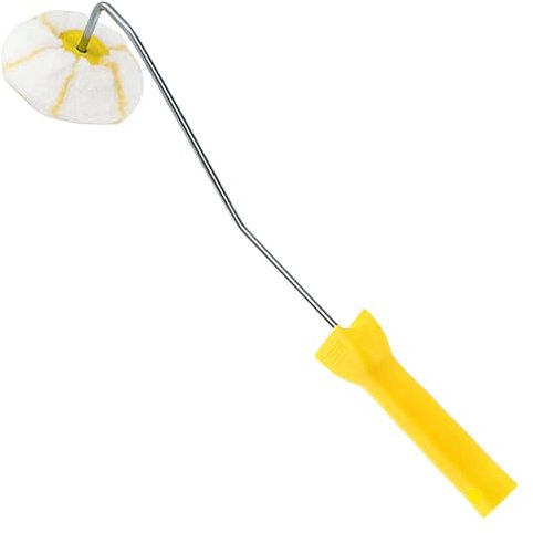 Rullo per vernice angolare, strumento per rullo angolare per cartongesso - Rullo per pittura ad angolo per vernici ad olio smalto - Pennello e rullo per angoli per cartongesso per fango per cartonge