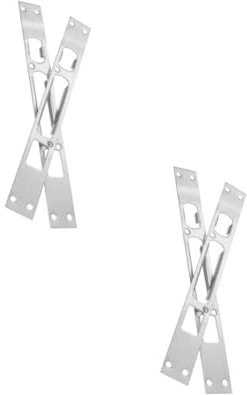 Uonlytech Lot De 2 Verrous De Porte En Acier Inoxydable Plaque De Renfort Pour Sécurité Domestique 2 Pièces X 2