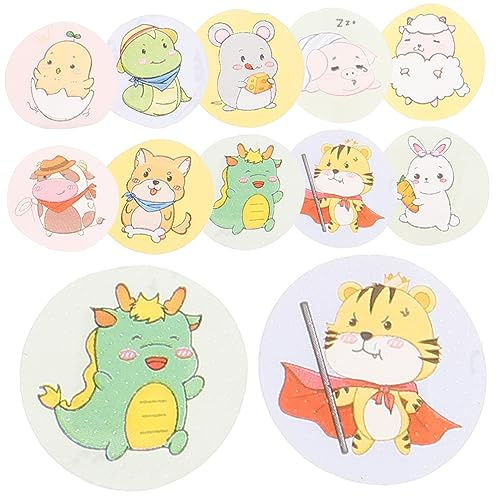 Anneome Vendajes Adhesivos Redondos De Dibujos Animados Para Niños 120 Unidades Impermeables Transpirables Tamaño Pequeño Uso Médico Postvacunación Protección De Heridas