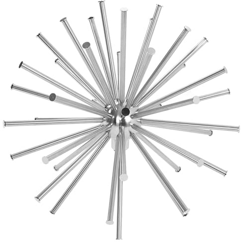 Haofy Ugello per Fontana con Tarassaco, Getto a 360 Gradi in Acciaio Inossidabile con Sfera di Cristallo, Display per Acqua, per Laghetto, Paesaggio da Giardino, Relax all'aperto (G1in)