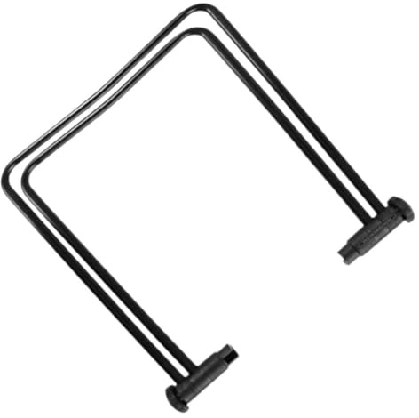 Alasum Folding Bike Stand with Rear Wheel Clamp and Quick-release Placement Clamp Portable Cycle Rack Black Metal for Bike Parking and Car Luggage Racks