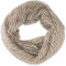 fashionchimp Loop Sommer-Schlauchschal für Damen mit Ausbrenn-Muster, Baumwolle und Polyester, leichter XXL Schal (Grau-Streifen)