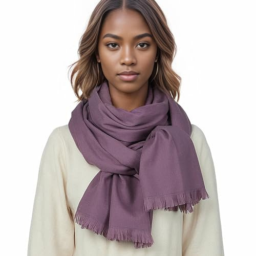 Bufanda Pañuelos Morado Mujer Fular Invierno Foulard Elegante Chal Estola Fiesta Pashmina Estolas