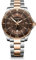 Victorinox Herren-Uhr Maverick Large, Herren-Armbanduhr, analog, Quarz, Wasserdicht bis 100 m, Gehäuse-Ø 43 mm, Armband 21 mm, 178 g, Braun/Silber/Roségold