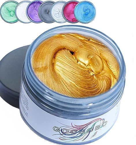 Temporanea Cera Colorata Per Capelli Lavabile - Tinta Per Uomo Donna Halloween - Modellazione Capelli