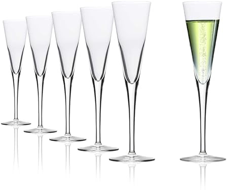 Stölzle Lausitz Copas de Champán Event Set de 6, 278 ml – Elegantes Flûtes para Prosecco & Espumosos – Cristal de Alta Calidad Sin Plomo – Apto para Lavavajillas, Made in Germany