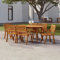 Myheimly Gartentisch 200x90x75 cm Massivholz Akazie