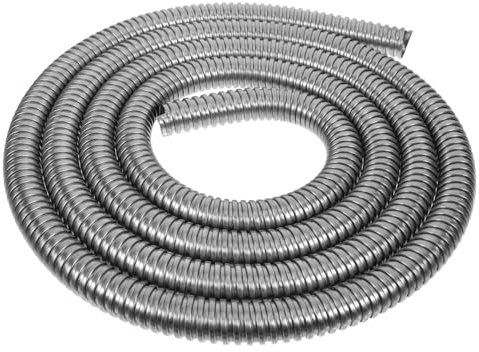 FUNNETOYU Funda Protectora De Acero Inoxidable Organizador De Manguito De Cable Manguera Roscada para Gestión De Cables Protector De Manguito para Cubrir