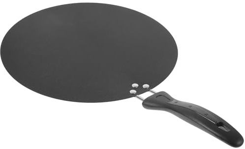 LOEFLIFA Comal para Tortillas de Maíz Antiadherente de Hierro con Superficie Lisa y Fácil de Limpiar para Cocinar Tortillas y Crepas en Estufa y Fogata