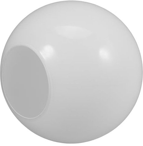 ibasenice Paralume in Vetro Sfera Bianco Opaco per Lampada E27, Resistente All'usura, Coprilampada Rotondo Elegante per Lampade da Tavolo e Lampadari
