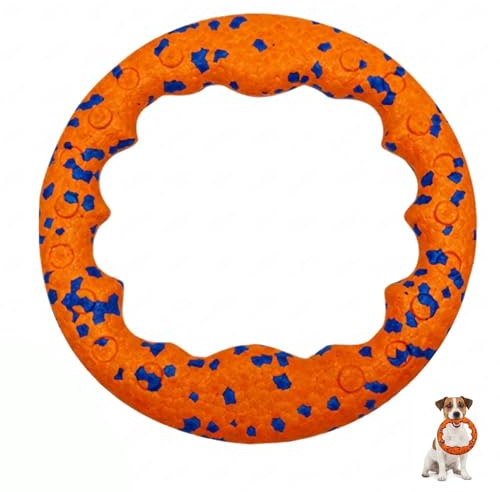 QhgPnt Dog Frisbee, Dog Ring Toy, Outdoor Playtime Activity, Interactive Dog Toy,Outdoor Water Floating Ring for Beach Training and Play, Pet Entertainment Toy, Frisbee for Canine Exercise and Fun