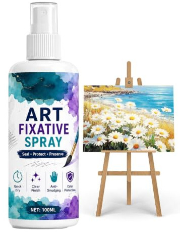 Fissativo Spray per Arte 100 ml di Rivestimento Protettivo per Colori