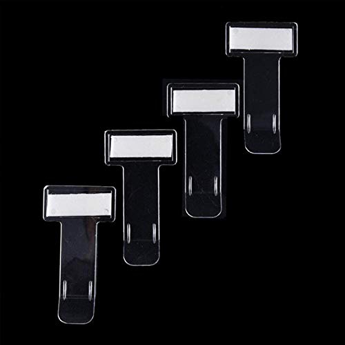 5 Pieces Transparent Car Parking Ticket Holder Clip Car Windshield Windscreen Tickets Holder with Adhesive Tape Permit Work Pass Clips