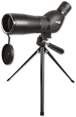 Telescopio Terrestre Technaxx 20-60x60 con trípode TX-180 para Observación de Aves, Tiro al Blanco – Prisma BK7, Apertura de 60 mm para Imágenes Brillantes, Lente Totalmente Recubierta