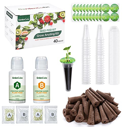 GARDENCUBE 166pcs Hydroponics Pods Kit Compatible with AeroGarden