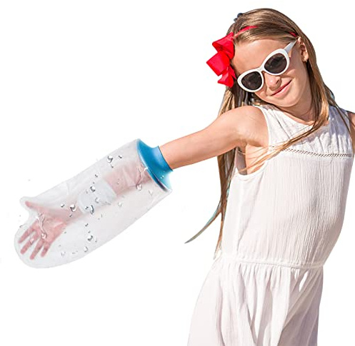 SUPERNIGHT Waterproof Cast Cover for Kids – Watertight Bandage Protector for Short Arm, Wrist & Hand Wounds – Ideal for Bathing & Showering